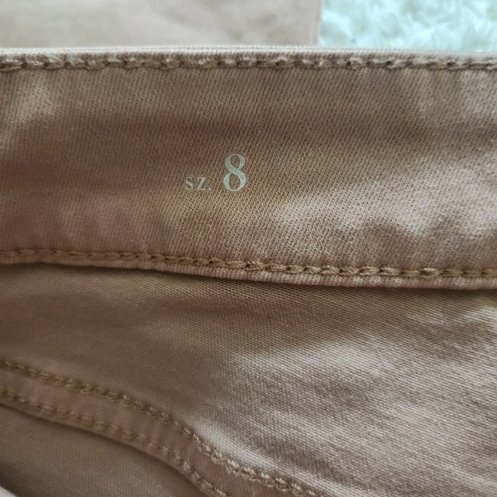 WHBM The Skinny Ankle High Rise Pants Mauve Pink Size 8 Stretch Cotton Blend - Picture 3 of 9
